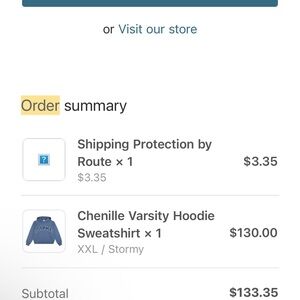 Darke Chenille Varsity Hoodie Sweatshirt - (don't make this color way anymore!)